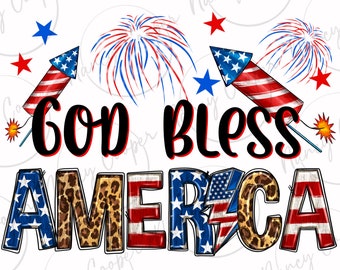 God bless America png sublimation design download, 4th of July png, USA png, Independence Day png, sublimate designs download