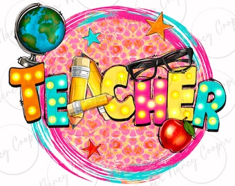 Teacher png sublimation design download, Teacher's Day png, Teacher life png, back to school png, sublimate designs download