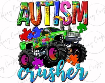 Autism Awareness crusher png sublimation design download, Autism png, Autism Awareness png, puzzle pieces png, sublimate designs download