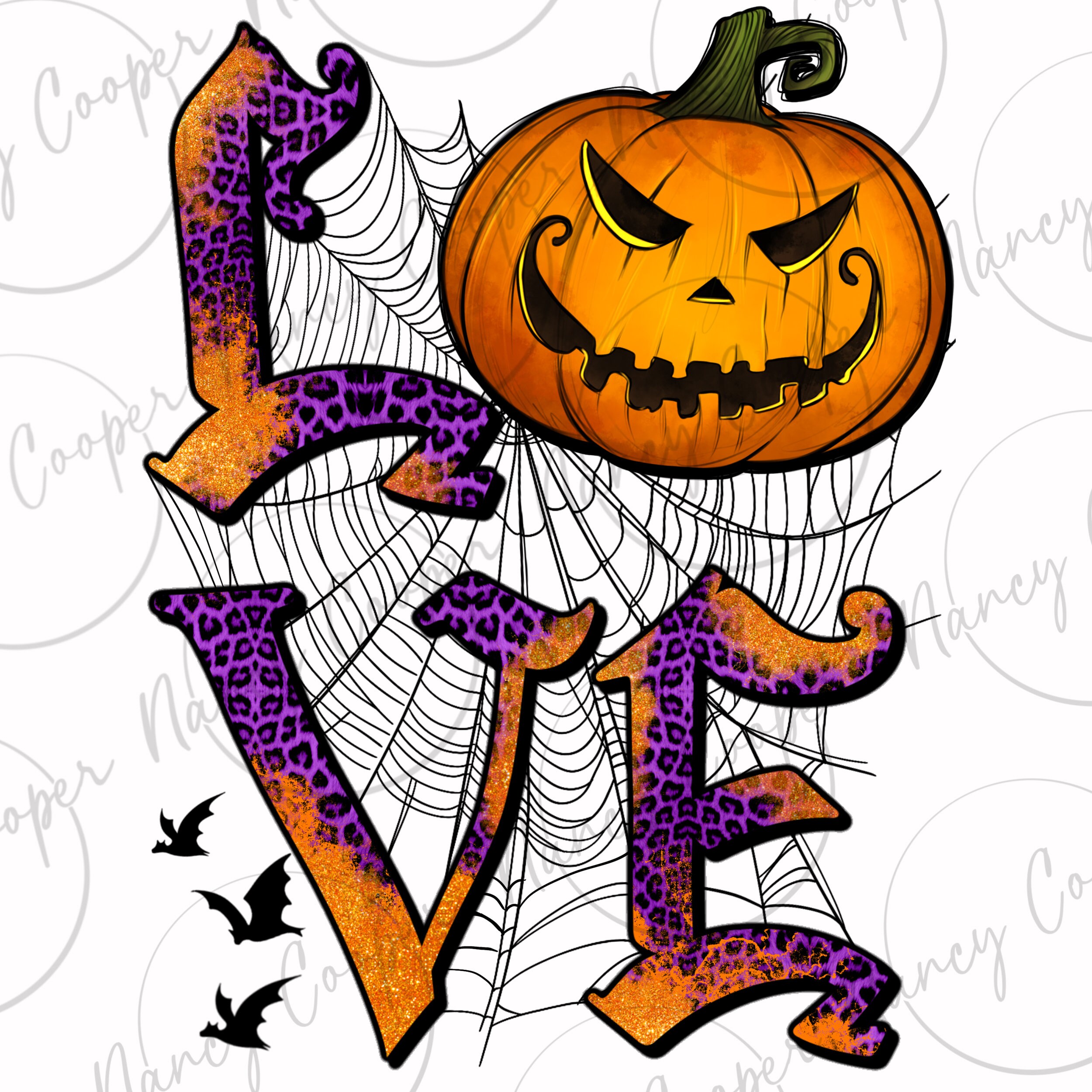 Love Halloween Png Sublimation Design Download, Happy Halloween Png ...