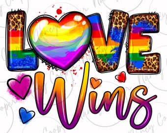 Kärlek vinner png sublimeringsdesign för nedladdning, Pride png, HBTQ+ png, kärlek är kärlek png, mänskliga rättigheter png, sublimerade designer för nedladdning