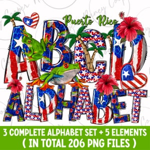 Pacote de alfabeto de Porto Rico Png, Porto Rico Png, Porto Rico Doodle Letters Png, letras de Porto Rico png, Clip Art Letters Png, baixar