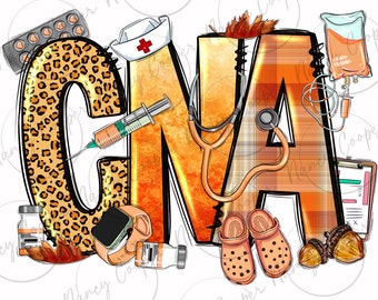 Baixe o design para sublimação em PNG de Auxiliar de Enfermagem Certificado (CNA), Vida de Enfermeira em PNG, Enfermagem em PNG, CNA ocidental em PNG, designs para sublimação para download.