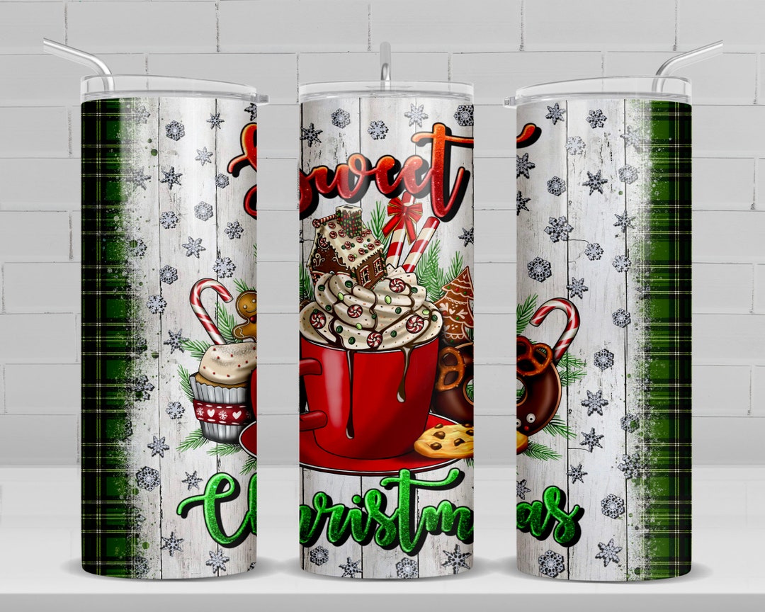 Sweet Christmas 20 Oz Skinny Tumbler Png Sublimation Design Download ...