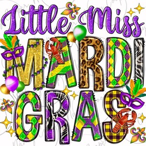Little miss Mardi Gras png sublimation design download, Happy Mardi Gras png, western Mardi Gras png, sublimate designs download