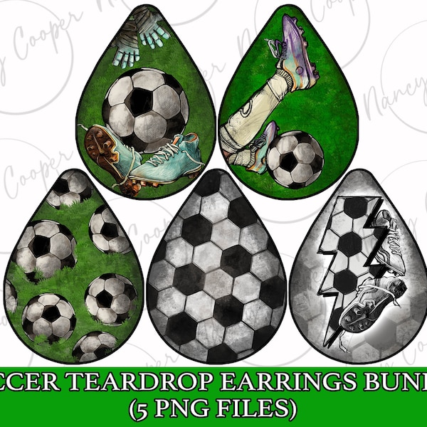 Soccer teardrop earrings bundle png sublimation design download, sport png, Soccer png, Soccer game png, sport bundle png, designs download