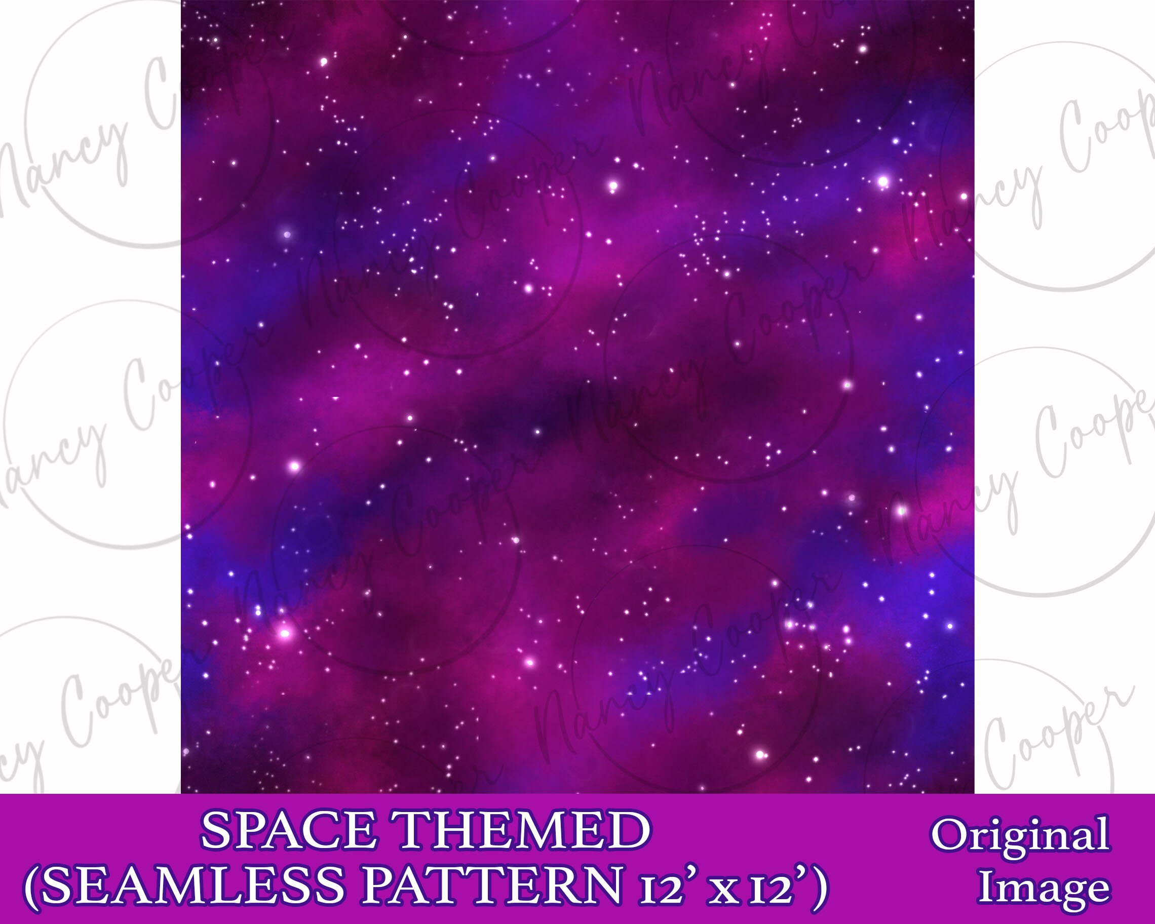 Pattern Space Paper Space Themed Seamless Pattern Digital Paper, Space Digital Seamless ...