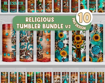 Religious 20 oz skinny tumbler bundle V2 png, tumbler wrap png, Christian 20 oz tumbler designs, tumbler bundle png, tumbler png download
