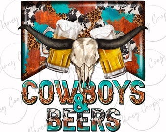 Cowboys and beer png sublimation design download, Cowboy png, western png design, Cowboy love png, beer png, sublimate designs download