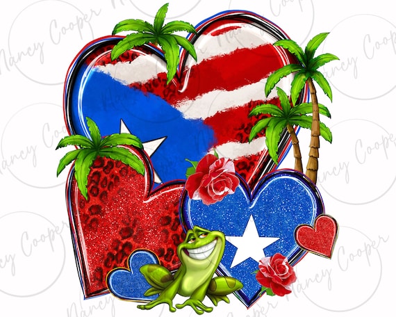 Puerto Rico hearts png sublimation design download, Puerto Rico State png, Puerto Rico flag png, Puerto Rico png, sublimate designs download