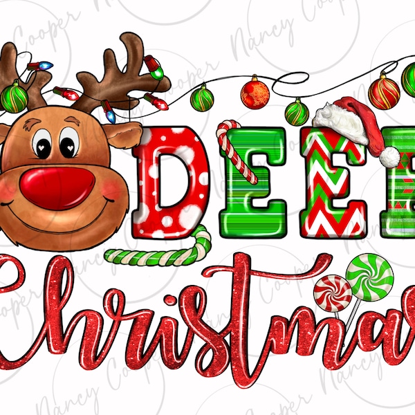 Deer Christmas reindeer png sublimation design download, Merry Christmas png, Happy New Year png, reindeer png, sublimate designs download