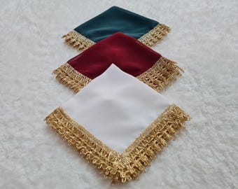 gepersonaliseerde zakdoek voor bruidegom, luxe Halay zakdoek met pailletten, henna vrijgezellenfeest