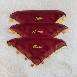 handkerchief wedding, personalised handkerchief, handkerchief for groom, Luxury Sequin Halay Handkerchie, wedding henna, bachelorette