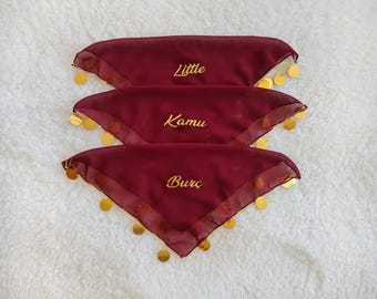handkerchief wedding, personalised handkerchief, handkerchief for groom, Luxury Sequin Halay Handkerchie, wedding henna, bachelorette