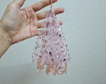 Pañuelo de henna con lentejuelas de lujo para novias y bodas.