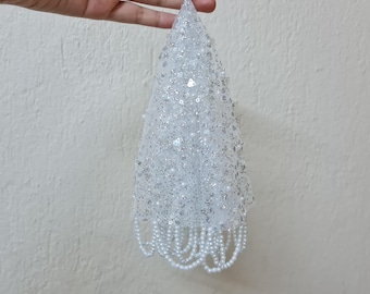 Pañuelo de henna con lentejuelas de lujo para novias y bodas.