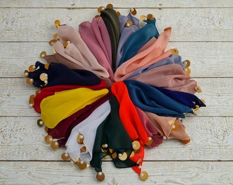 10++ stuks luxe halay zakdoek met pailletten, henna bruiloft, zakdoek halay, vrijgezellenfeestgunsten