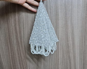 Pañuelo de henna con lentejuelas de lujo para novias y bodas.