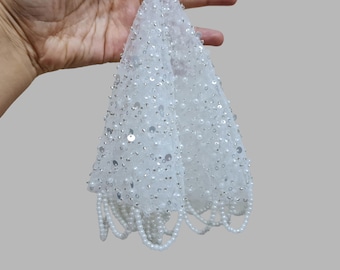 Pañuelo de henna con lentejuelas de lujo para novias y bodas.