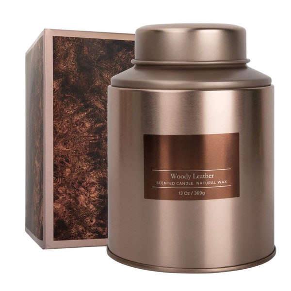 Luxury Scented Copper Candle — with Gift Box — Great Gift Idea — 100 Hours Use Home Relaxation Scent for Mens Womens — Next Day Dispatch