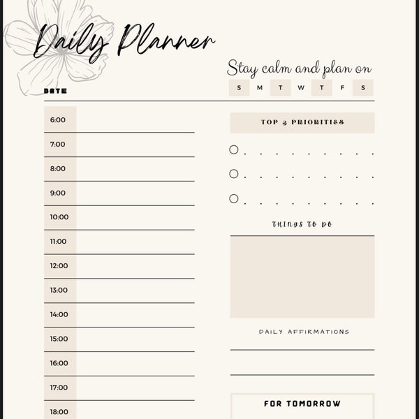 Daily Minimalist Planner for Teens