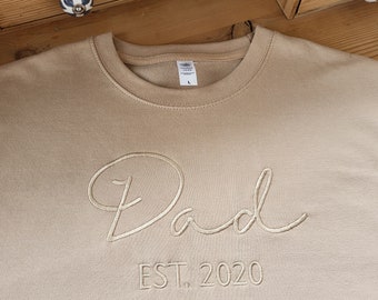 Personalised Dad Est. Sweatshirt – Custom Sleeve, Father's Day Gift