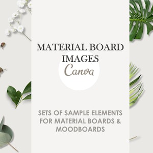 Material Board Images Kit Canva | Interior Design Moodboard | Presentation Samples