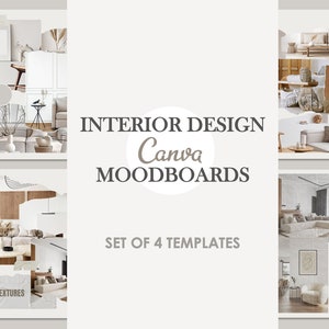 Moodboard di interior design / Modelli di immagini in stile carta / Divertenti modelli Canva