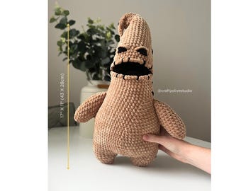 Large Oogie Boogie Crochet Pattern: Halloween Plushie Amigurumi (English PDF Pattern)