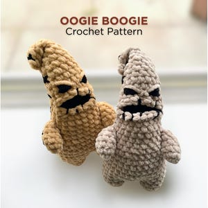 Oogie Boogie Crochet Pattern: Chunky Fluffy Plushie (English PDF Pattern)