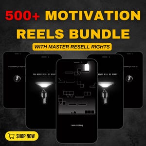 500+ AI-Optimized Motivational Animated Video Bundle, Perfect for Instagram Reels, YouTube Shorts, TikTok, Fully Voiced High-Quality Content