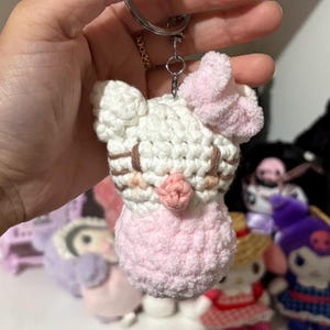 Hello Baby Swaddle Crochet Keychain