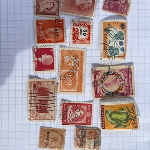 Sellos internacionales antiguos (edición naranja) (usados o en diferentes condiciones)
