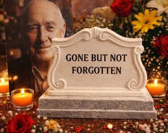 Custom Memorial Headstone 3D Print File | DIY Tribute (Commercial License STL File)
