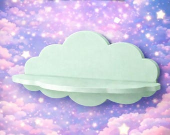 Cloud Shelf 3D Print Files – Kids Nursery Decor (STL & 3MF)