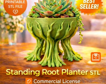 Floating Root Planter STL | 3D Printable gift |  (Digital Download)