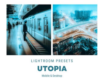 Utopia Lightroom Presets: Mobile & Desktop Photo Editing (20 Presets)