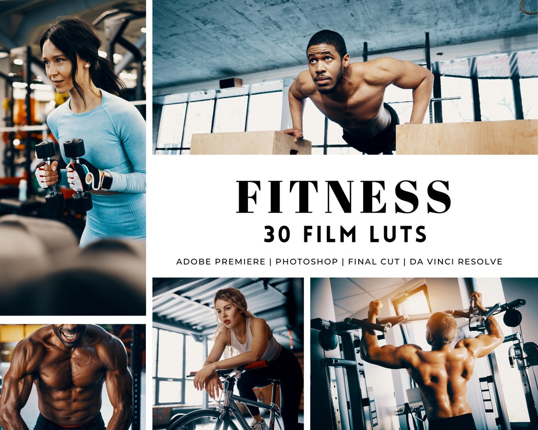 50 FITNESS Film Luts | Premiere Pro, Color Grading, Video Luts, Video ...