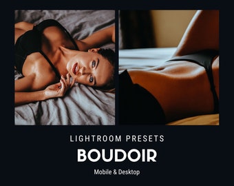 15 Boudoir Lightroom Presets: Mobile & Desktop Photo Filters (Digital Download)