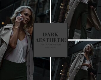 15 DARK AESTHETIC PRESETS Lightroom Presets for Mobile & Desktop Presets | Photo Editing, Black Presets, Outdoor Presets, Cinematic Presets