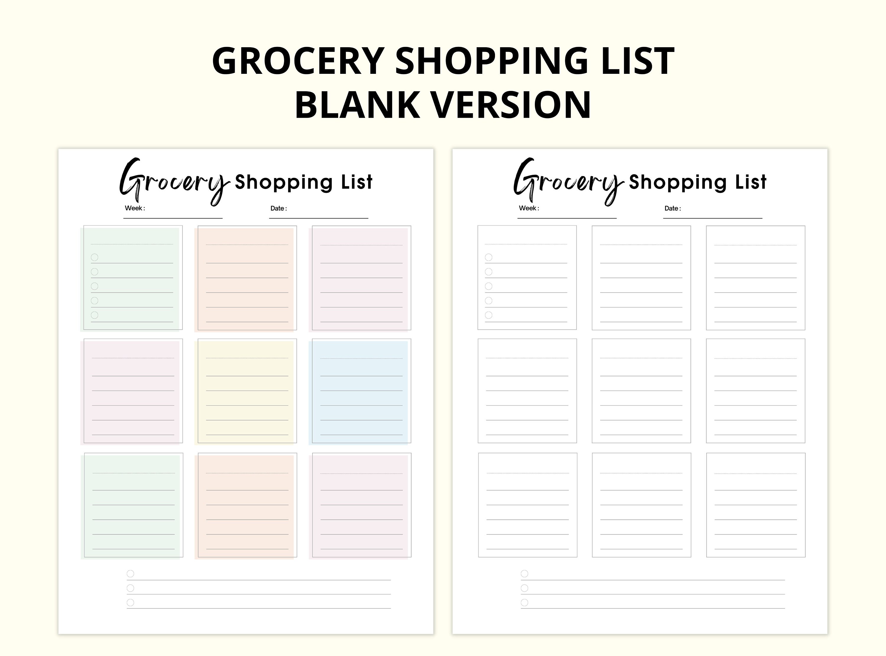 MEAL PLANNER PRINTABLE, Minimal Planner, Undated Printable Planner ...