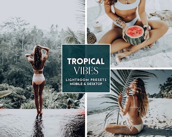20 Tropical Lightroom Presets: Mobile & Desktop Photo Filters