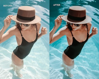 15 Blue Tones Lightroom Presets: Mobile & Desktop Photo Filters (Digital Download)