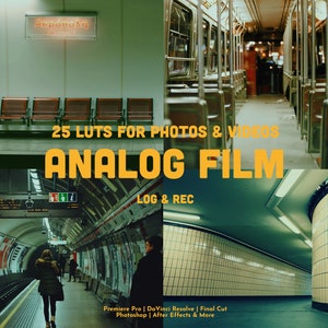 25 ALTE VINTAGE Film LUTs | Premiere Pro, Color Grading, Video Luts, Videobearbeitung, Retro Luts | Video Foto Mobile & Desktop |