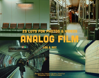 25 ALTE VINTAGE Film LUTs | Premiere Pro, Color Grading, Video Luts, Videobearbeitung, Retro Luts | Video Foto Mobile & Desktop |