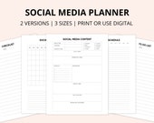 Social Media Planner Set: Minimalist Password Tracker (Digital Download)