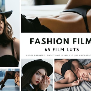 65 FASHION Film LUTs | Premiere Pro, Color Grading,  Video Luts, Video Editing, Retro Luts | Video Photo Mobile & Desktop |