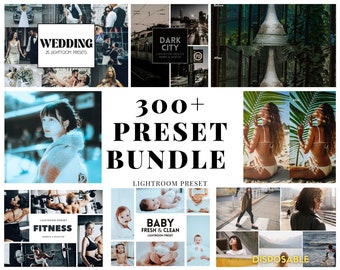300+ Lightroom Presets Bundle: Mobile & Desktop Photo Filters