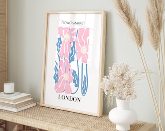 Pastel Floral Wall Art Print: Renaissance Style (Digital Download)