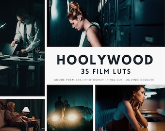 35 Hollywood Film LUTs: Retro Video & Photo Presets (Digital Download)